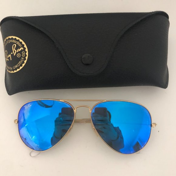 Ray Ban Aviator Blue Flash sunglasses - Picture 1 of 2